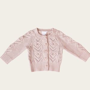 NWT Jamie Kay Cotton Sophie Cardigan Blush Marle Size 4 Years